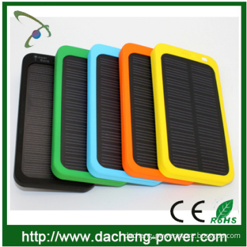 Colorful design solar power bank 5000mAH with CE ROHS FCC